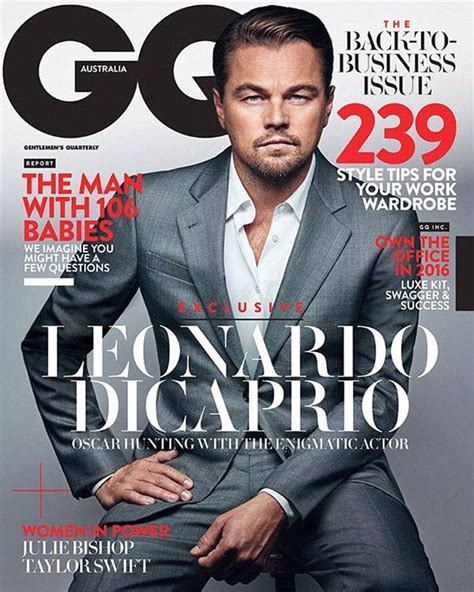 Leonardo Dicaprio On The Cover Of Gq Australia Via Mailonline Gq