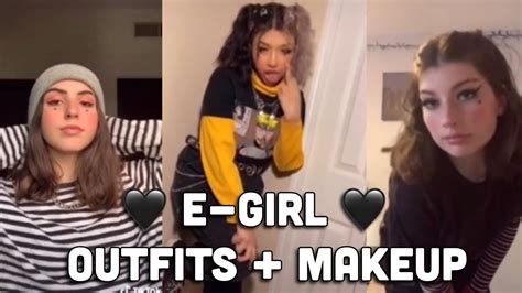 Aesthetic E Girl Outfits Makeup Tiktok Compilation Youtube
