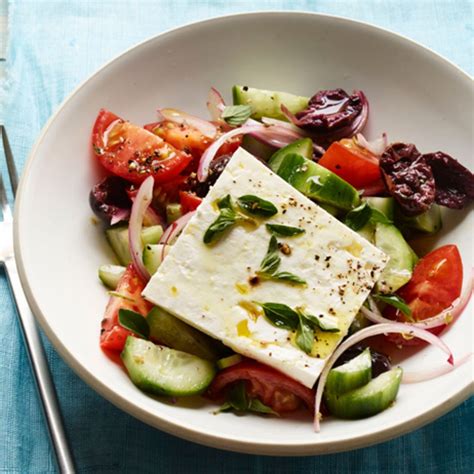 Classic Greek Salad Recipe Food Network Recipes Greek Salad