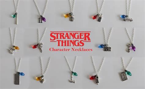 Stranger Things Inspired Character Necklaces Etsy Stranger Things