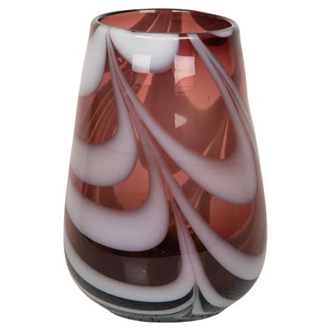 Vintage Murano Glass Vase By Venini 1970s At 1stdibs