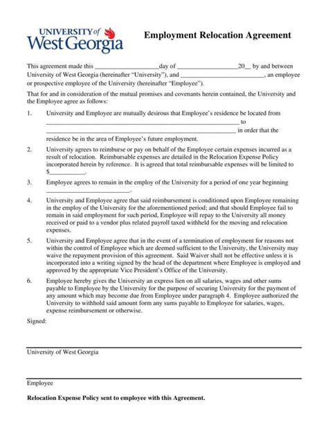 12 Relocation Agreement Templates Pdf Free And Premium Templates