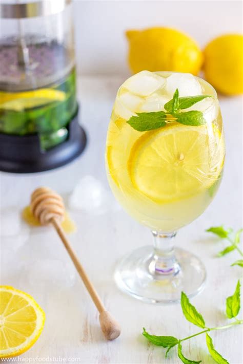 Fresh Mint And Lemon Iced Tea Recipe Happy Foods Tube