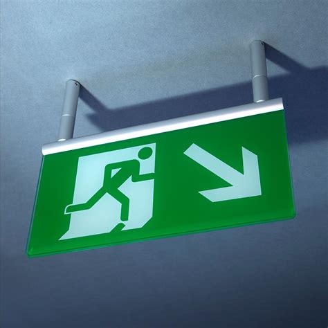 Fire Escape Route Signs For Wall Or Ceiling Signbox Signbox