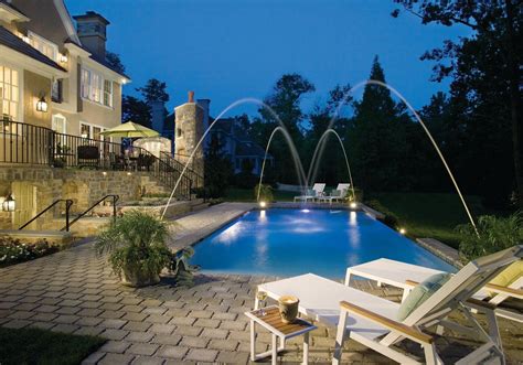 There was a time when all backyard pools and pool decks looked basically the same, but that time is gone. Pool Water Features, Waterfalls & Fountains - Anthony & Sylvan