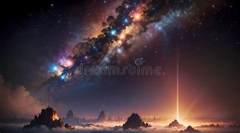 Galactic Splendor A Masterpiece Of Ultra Detailed Space Art Rendered