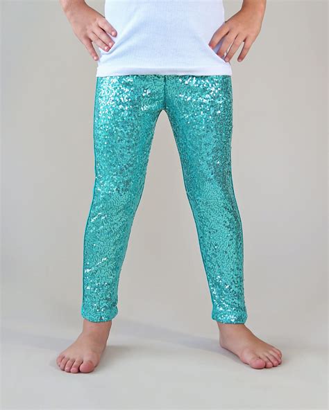 Teal Sequin Pants Turquoise Leggings Turquoise Sequin Etsy Sequin