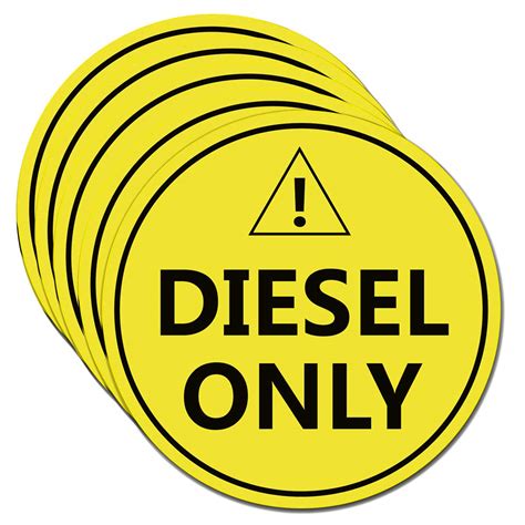 Buy Diesel Only Sticker Sign4 Diesel Only Decal Labels To Prevent