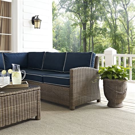 Crosley Furniture Bradenton 5piece Outdoor Wicker Seating Set With