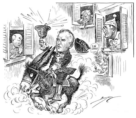 Cartoon Paul Revere Rides Again Drawing By Clifford Berryman Pixels