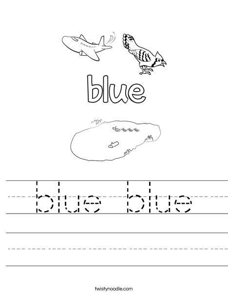 Blue Blue Worksheet Preschool Colors Color Blue Activities Mini Books