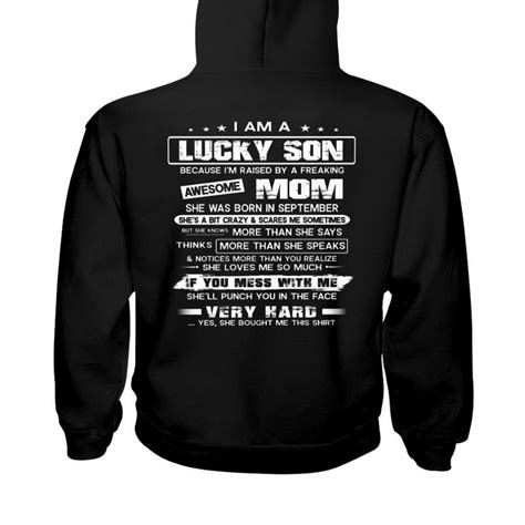 Im A Lucky Son Of An Awesome September Mom Hoodie