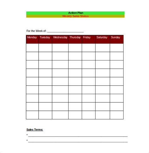 Weekly Sales Plan 9 Examples Format How To Develop Pdf