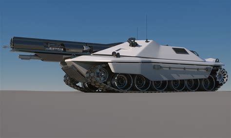 Sci-Fi Future Tank Concept | 3D model | Future tank, Sci fi tank ...