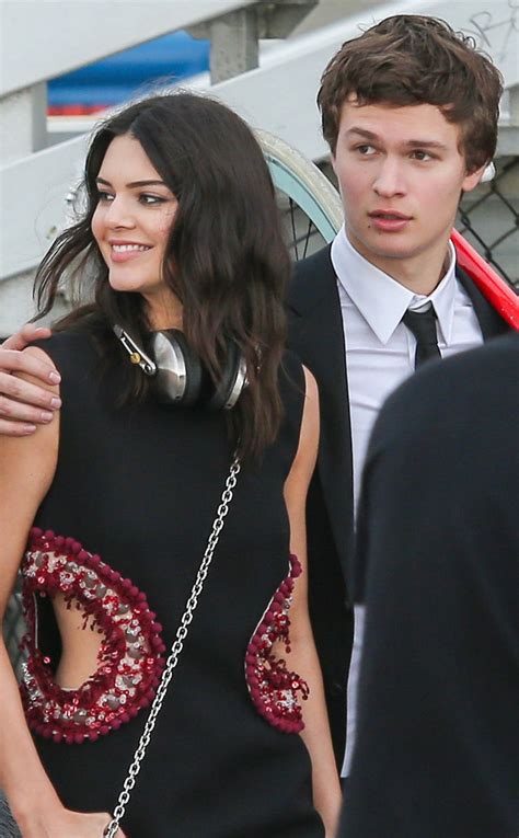 Kendall Jenner Shows Skin In Cut Out Top Cozies Up To Ansel Elgort For