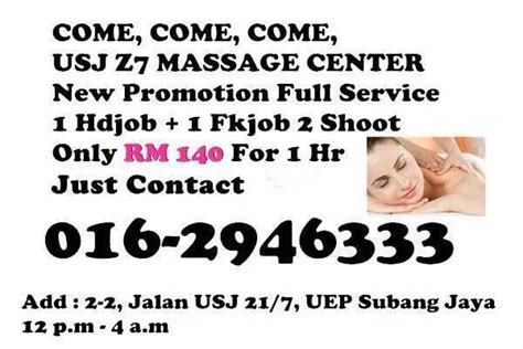 Usj Z7 B2b Massage Center Subang Usj Z7 B2b Massage Center