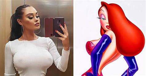 Model Blasted For Using Photoshop To Emulate Jessica Rabbit She Looks
