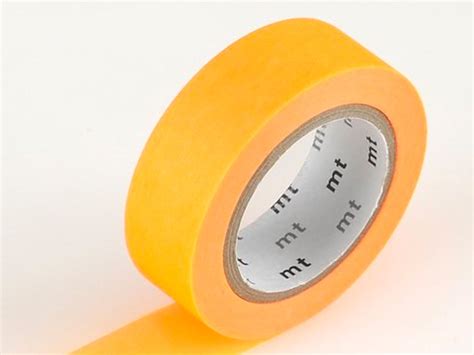 mt masking tape 15 mm shocking orange jenni bick custom journals