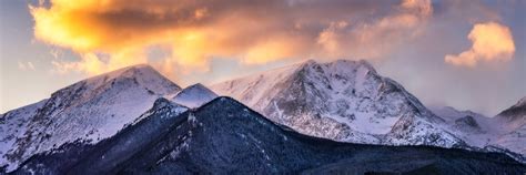 Rocky Mountain National Park Sunset Stitched Panorama A6000 70 200