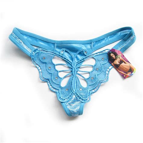 Women S Sexy Butterfly Panties Hollow Out Butterfly Embroidery G String Thong Lingerie Underwea