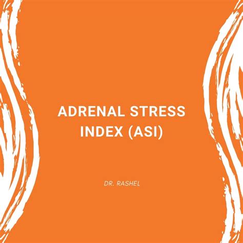 Adrenal Stress Index Test Kit And Interpretation Dr Rashel Tahzib