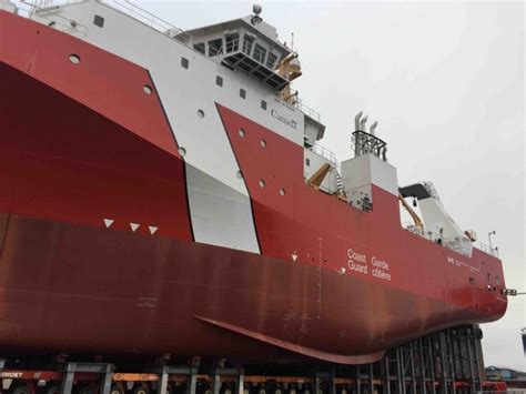 Seaspan Shipyards And The Government Of Canada Celebrate The Launch Of