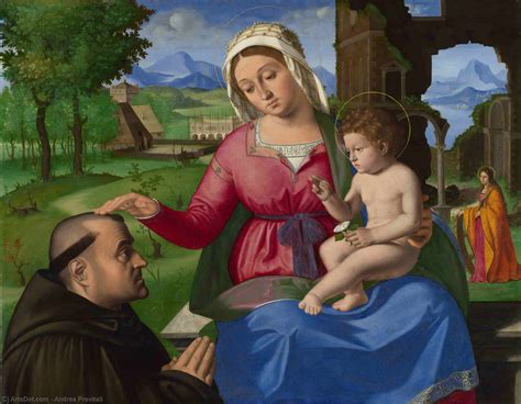 reproducciones de pinturas la virgen y el niño con un supplicante de andrea previtali 1480 1528