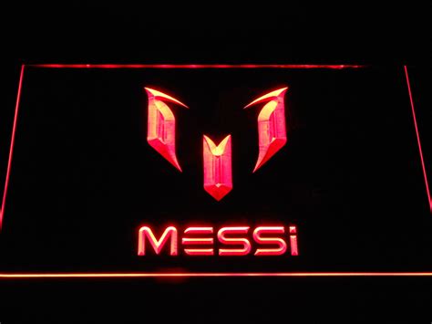 Fc Barcelona Lionel Messi Logo Led Neon Sign Safespecial