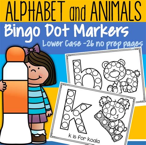 Alphabet And Animals Dot Marker Printables Lower Case Letters Dot