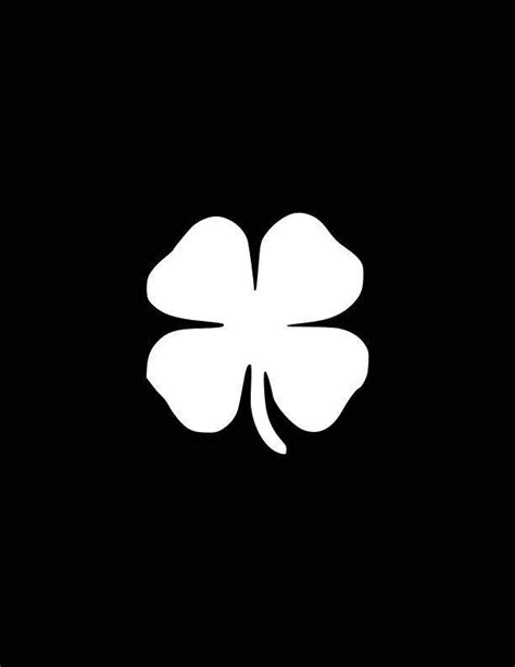 4 Leaf Clover Decal Sticker Four Leaf Clover Vinyl Decal Laptop Phone