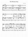 The Welcome Song Sheet music for Piano, Vocals (Piano-Voice ...
