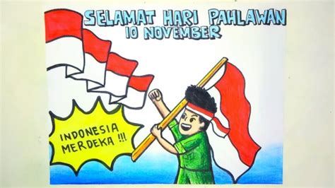 Sketsa Gambar Untuk Perayaan Lomba Mewarnai Hari Pahlawan 10 November
