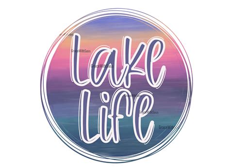 Lake Life Lake Life Sublimation Lake Life Png Sunset Etsy