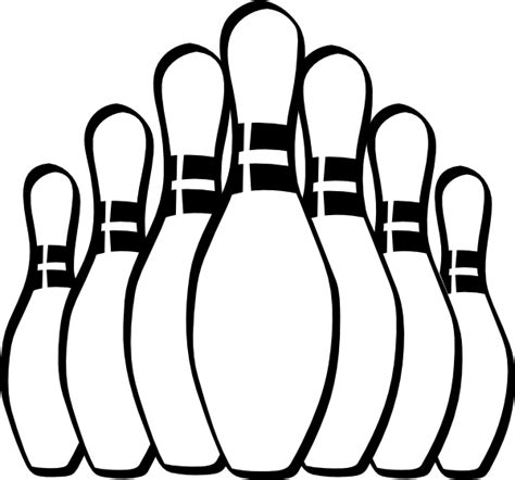 Bowling Pin Outline Clipart Best