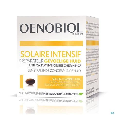 Oenobiol Solaire Intensif Peau Claire 30 Capsules Soleil