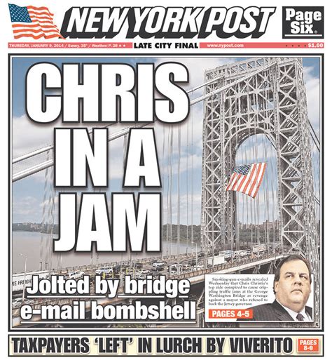 Governor Chris Christies Bridge Scandal Is All Over Newspaper Front Pages Huffpost Latest News