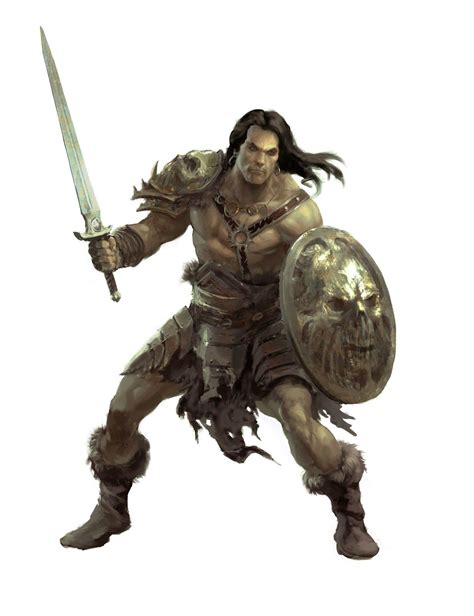 Fantasy Heroes Barbarian Dungeons And Dragons Characters