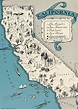 ORIGINAL 1931 California Map Vintage Picture Map Antique Map - Etsy ...