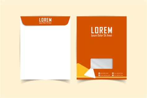 A4 Envelope Design With Front And Back Graphic By Ju Design · Creative