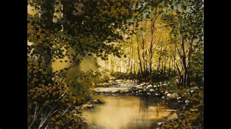 Golden Pond Time Lapse Painting Youtube