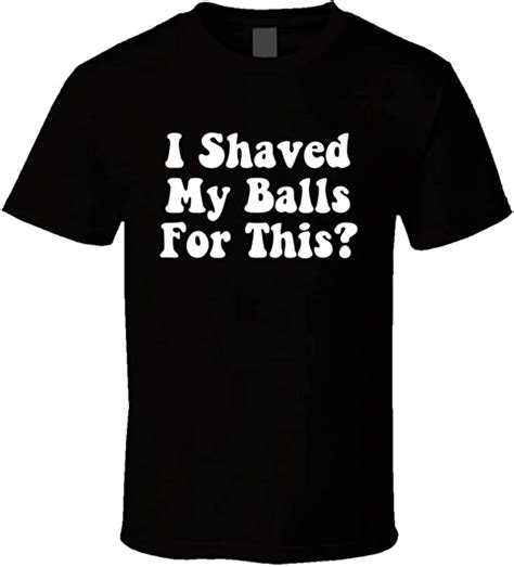 I Shaved My Balls For This Funny Hubie Halloween Fan T Shirt Clothing Shoes And Jewelry