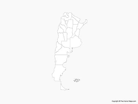 Vector Map Of Argentina Free Vector Maps
