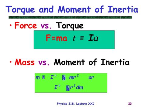 Ppt Physics 218 Lecture 21 Powerpoint Presentation Free Download