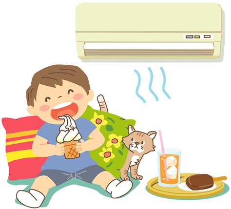 Boy Is Enjoying The Air Conditioning Clipart Free Download Transparent