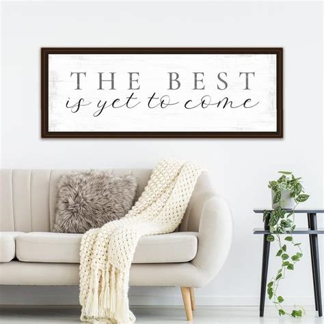 The Best Is Yet To Come Sign Etsy Name Wall Decor Custom Wall