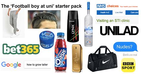 How To Fit Into Every Boys Uni Sports Team In Starter Pack Form