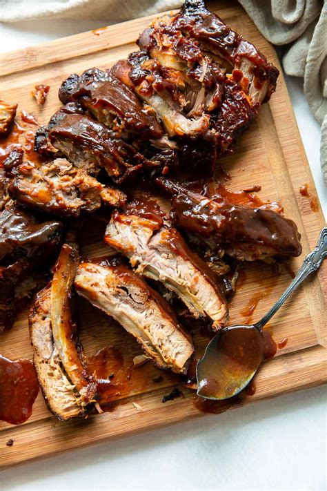 The Best Slow Cooker Ribs Fall Off The Bone Tender Kristines Kitchen