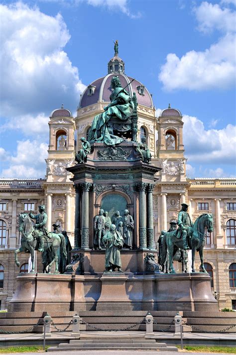 Monument At Maria Theresa Square In Vienna Austria Encircle Photos