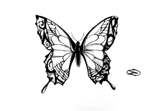 Simple butterfly tattoo design by shamaya wolf. Dave tatoos: Easy to Butterfly tattoo designs with initials | Black butterfly tattoo, Butterfly ...