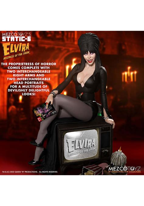 elvira mistress of the dark static 6 elvira scale statue